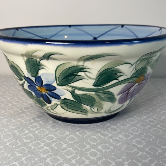 Gail Pittman Annabella Pattern Serving Bowl | Blue - Picture 2 of 8